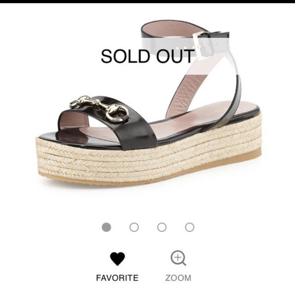 Authentic GUCCI espadrille sandals